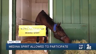 Medina Spirit will be allowed to run in Saturday’s Preakness Stakes