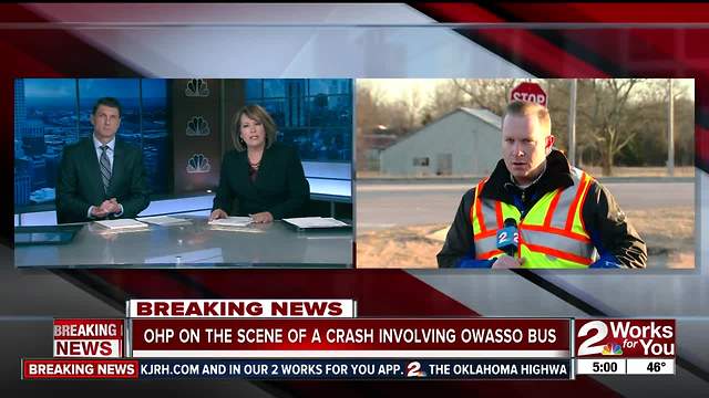 No one injured in Owasso bus crash