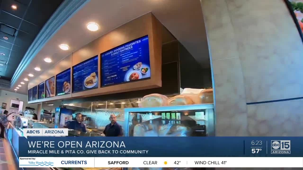 We're Open Arizona: Miracle Mile Deli and Pita & Co helping frontline workers