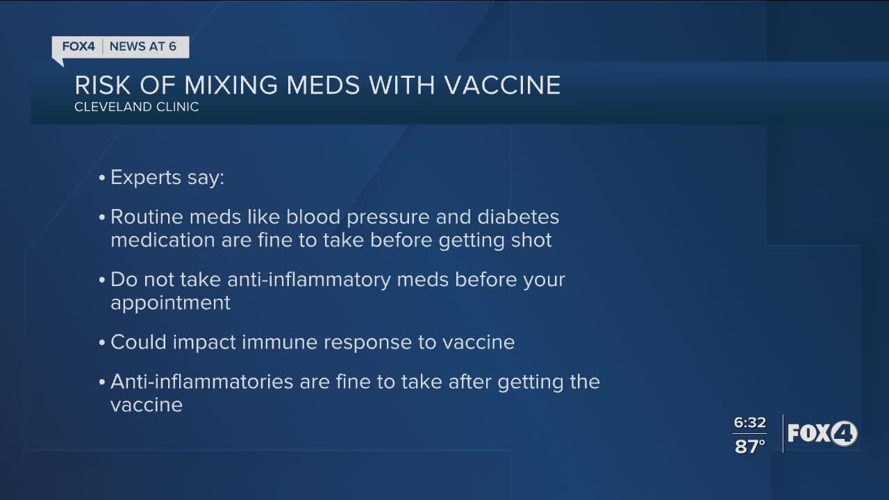 Risks of mixing medications and COVID vaccines