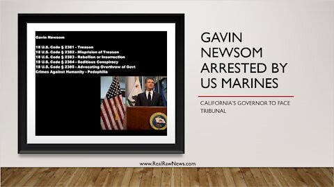 Gavin Newsom Arrested at his home.