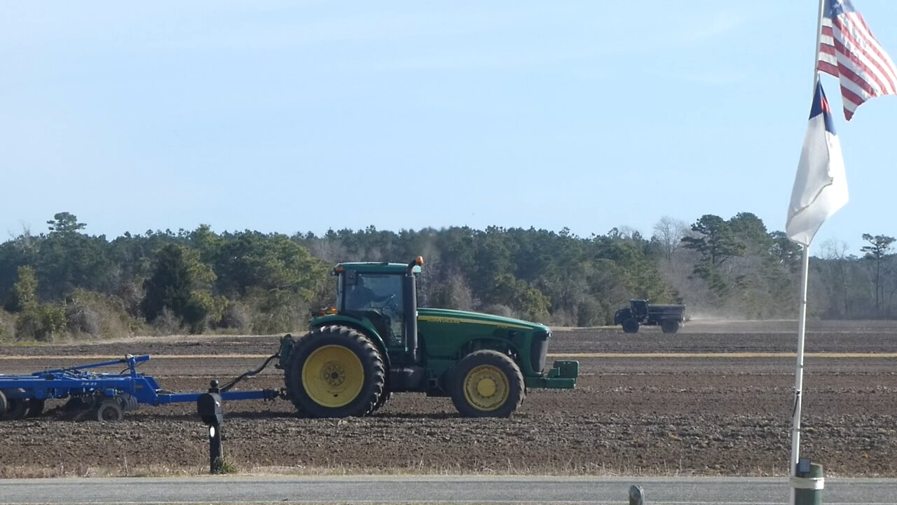 TRACTORS (Disking the fields)