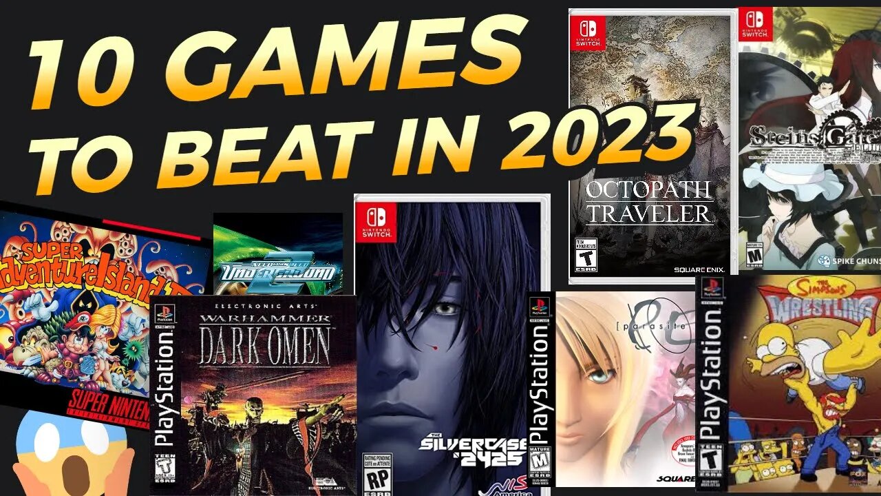 10 Games to BEAT in 2023 #Switch #PS1 #SNES