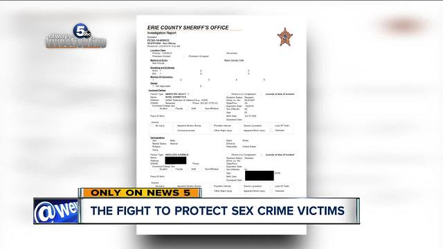 There is no law protecting sexual assault victims' identities from appearing on public records