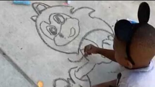 Five-year-old artist has impressive drawing skills