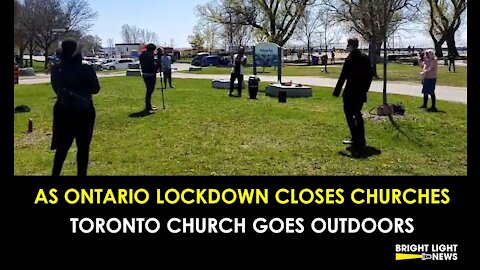 AS ONTARIO SHUTTERS CHURCHES, A TORONTO CHURCH GOES OUTDOORS