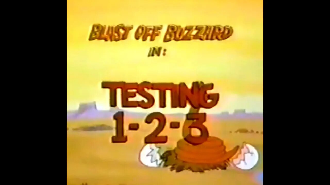 Blast Off Buzzard - Testing 1-2-3 - 1977 Cartoon Short - Episode Five - HD