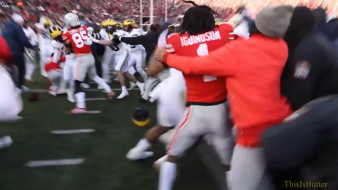 Body Camera Video Shows The Fight That Broke Out At Midfield After Ohio State's Loss To Michigan