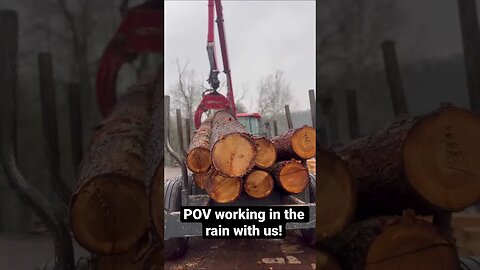 POV Working in the rain with us!