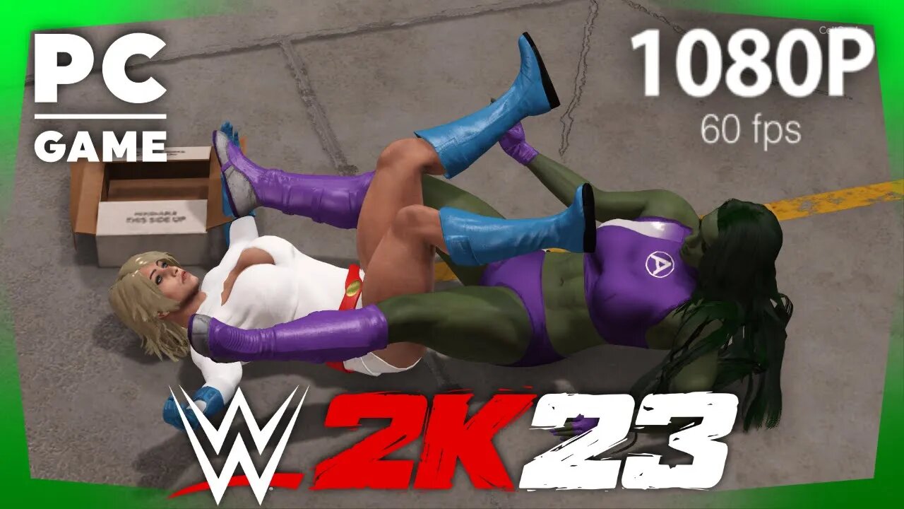 She-Hulk vs. Power Girl! - WWE 2K23: Requested Backstage Brawl