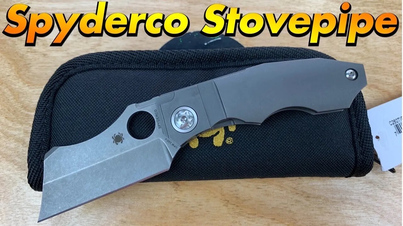 Spyderco Stovepipe / includes disassembly / Bill the Butcher’s little brother !!