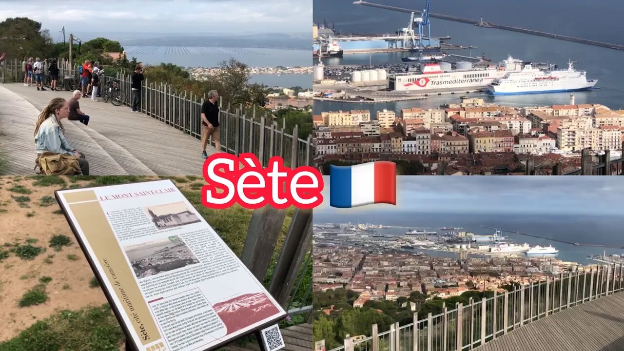 Canal du Rhône à Sète montpellier 2022 نهر سات بفرنسا من اعلى قمة