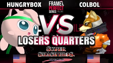 FPS5 Online - Liquid | Hungrybox (Jigglypuff) vs. Colbol (Fox) - Melee Losers Quarterfinal