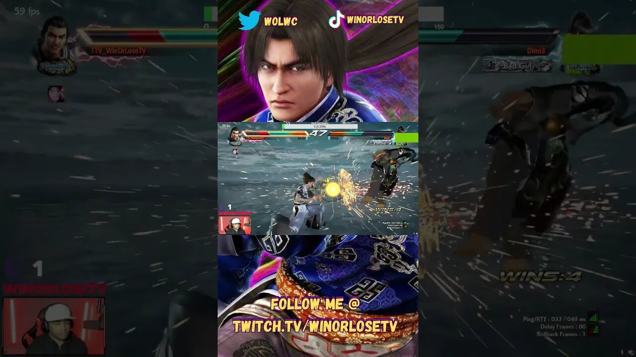 Tekken 7 Lei Wulong Match Highlight #83 #shorts #tekken7