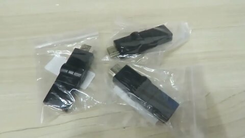 3x Adaptadores HDMI macho para fêmea com rotação 360 graus