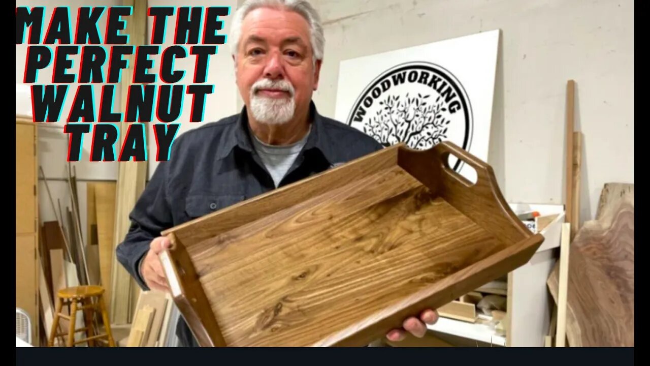 Show off your woodworking skills with this unique serving tray.