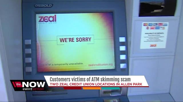 Zeal Credit Union investigating ATM skimming scam at Allen Park branches