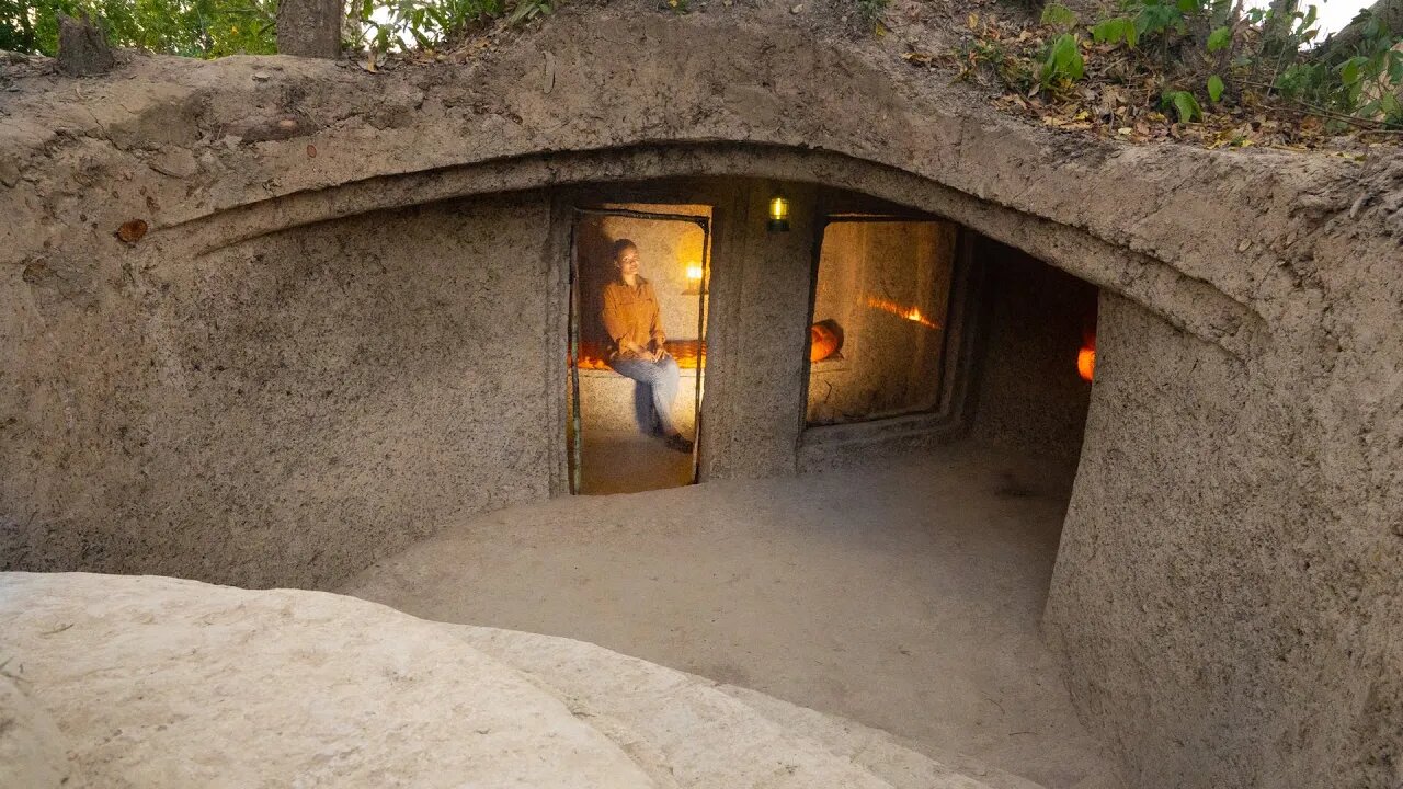 Building The Most Amazing Underground House in the Jungle