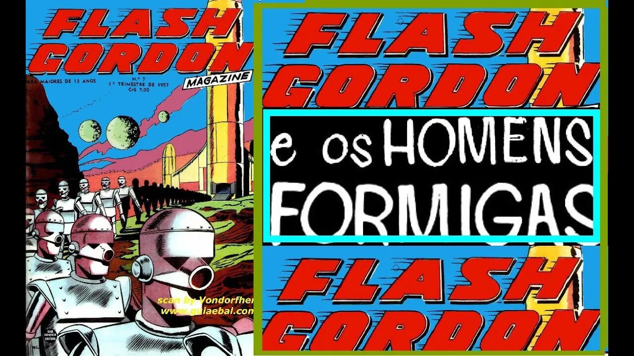 FLASH GORDON 7 E OS HOMENS FORMIGAS #museudogibi #gibi #quadrinhos #comics #historieta