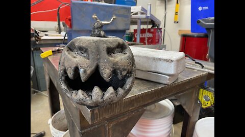 Casting An Aluminum Jack-o'-lantern