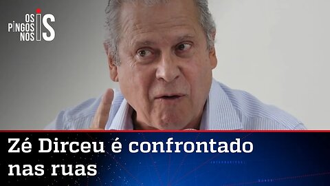 Zé Dirceu é hostilizado nas ruas de São Paulo: "Bandido"; veja vídeo