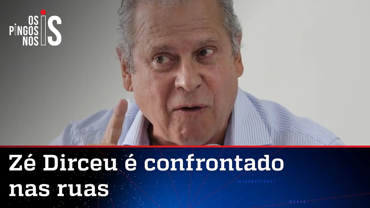 Zé Dirceu é hostilizado nas ruas de São Paulo: "Bandido"; veja vídeo