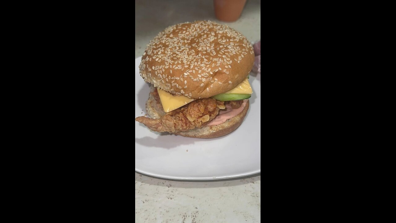 How to make KFC zinger burger 🍔