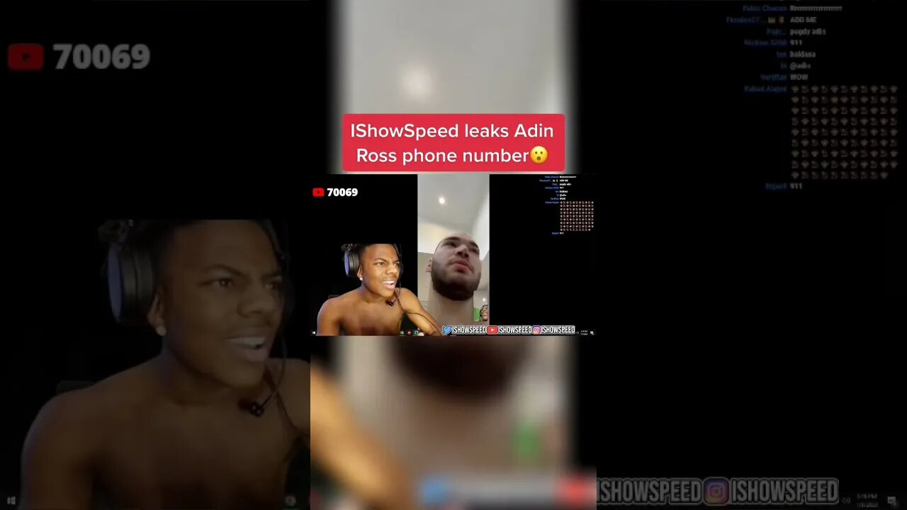 IShowSpeed LEAKS Adin Ross phone number #adinross #ishowspeed #leaked #viral #friendship #rumble