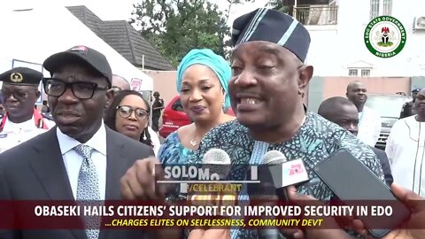 Obaseki hails citizens’ support for improved security in Edo
