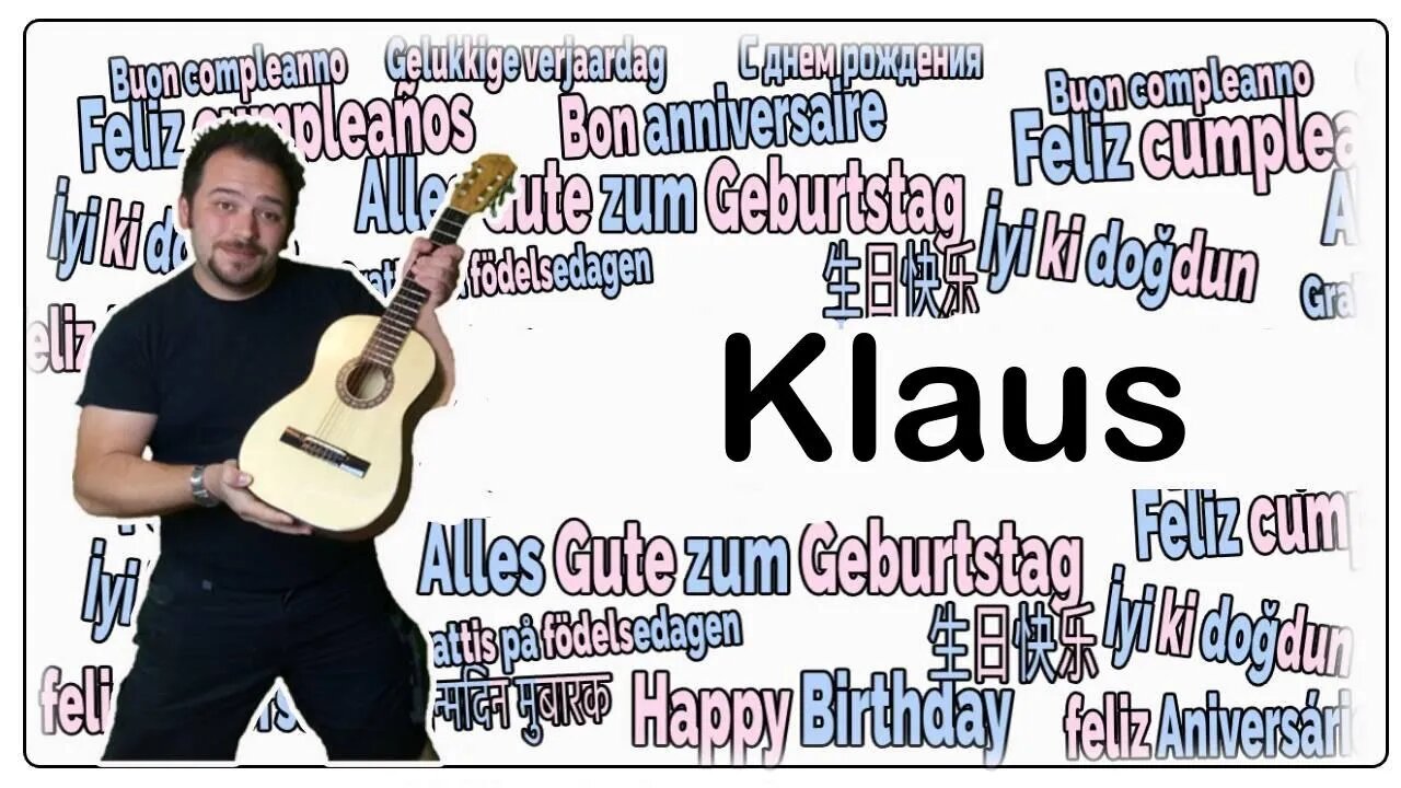 Happy Birthday Klaus - Geburtstagslied für Klaus - Happy Birthday to You Klaus