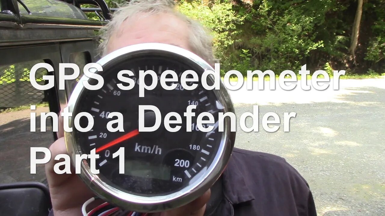 GPS speedometer into a Defender Part 1