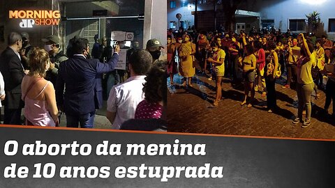 “Vão pro inferno”: o aborto da menina de 10 anos estuprada e os protestos à porta do hospital