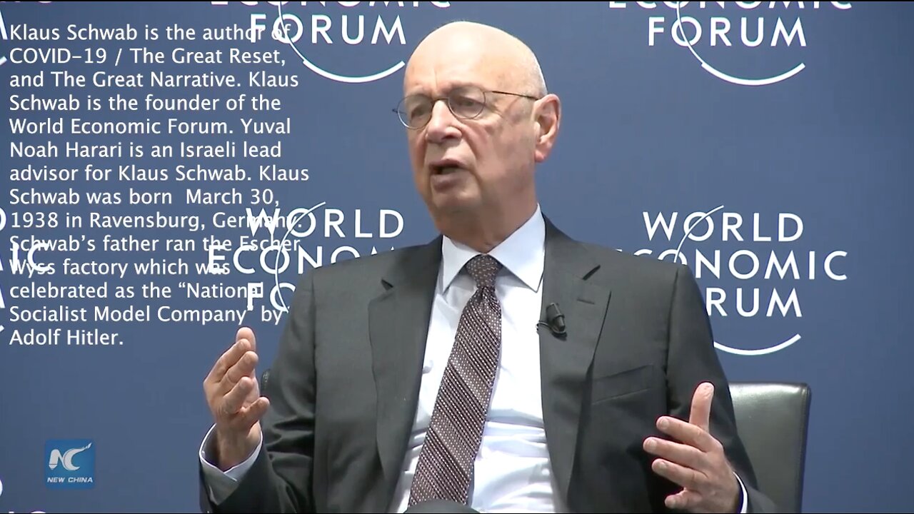 Klaus Schwab & Yuval Noah Harari | Outline the Great Reset Agenda Including- "Destroying A lot of Employment," "Adding a Non-Organic Immune System," "If You Are Left Behind We Won't Need You."