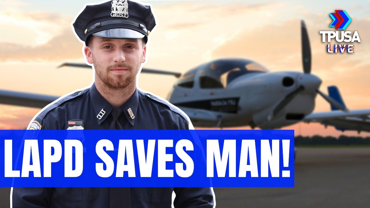 CLOSE CALL: LAPD RESCUE MAN FROM PLANE CRASH, TRAIN PLOWS OVER IT SECONDS LATER
