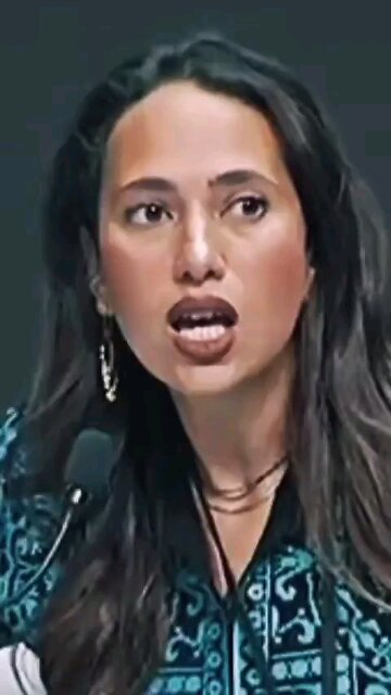 Speech by @Rahmazeinegypt about how much Israel lies and lives on lies keep resisting.