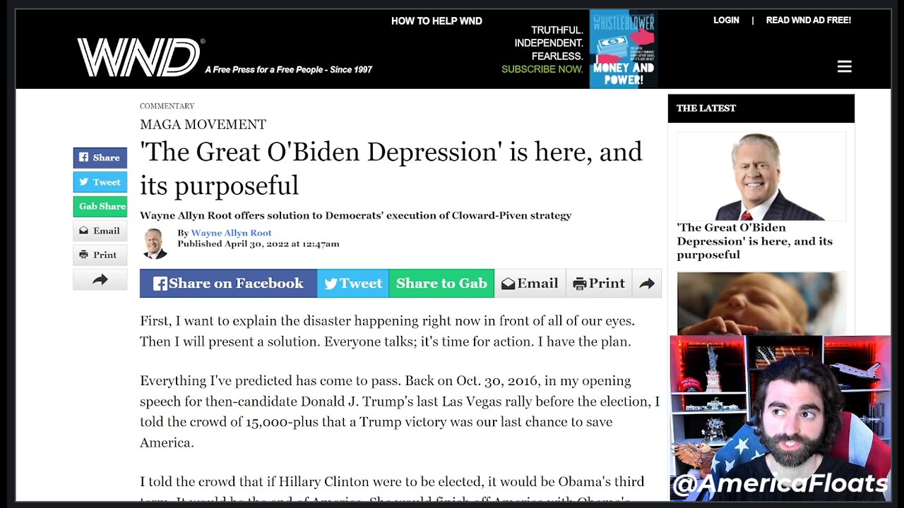 O'Biden Depression IS HERE, Cloward-Piven Strategy To SINK AMERICA Underway!