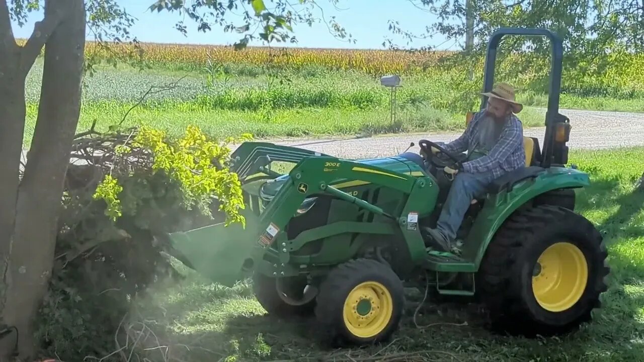 The 3025D Clearing the Land