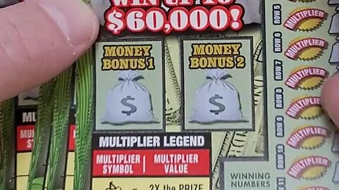 I bought 5 Scratch Off Lottery Tickets MONEY MULTIPLIER!!