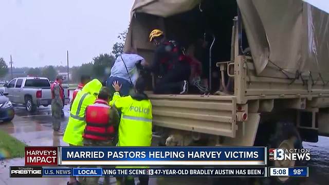 Married pastors helping Harvey victims