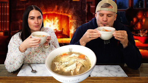 Best Comfort Foods for Flu ! Old Fashioned Chicken Noodle Soup #soupseason