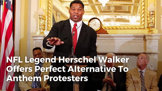 NFL Legend Herschel Walker Offers Perfect Alternative To Anthem Protesters