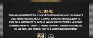 VGK season on 'hold' is affecting Vegas businesses, fans