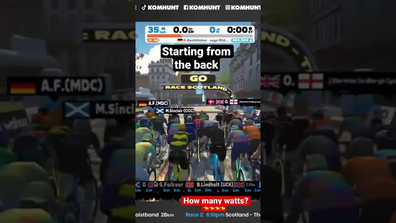 Stage 3 ZWIFT RACE SCOTLAND Didn’t Start Well 🥵