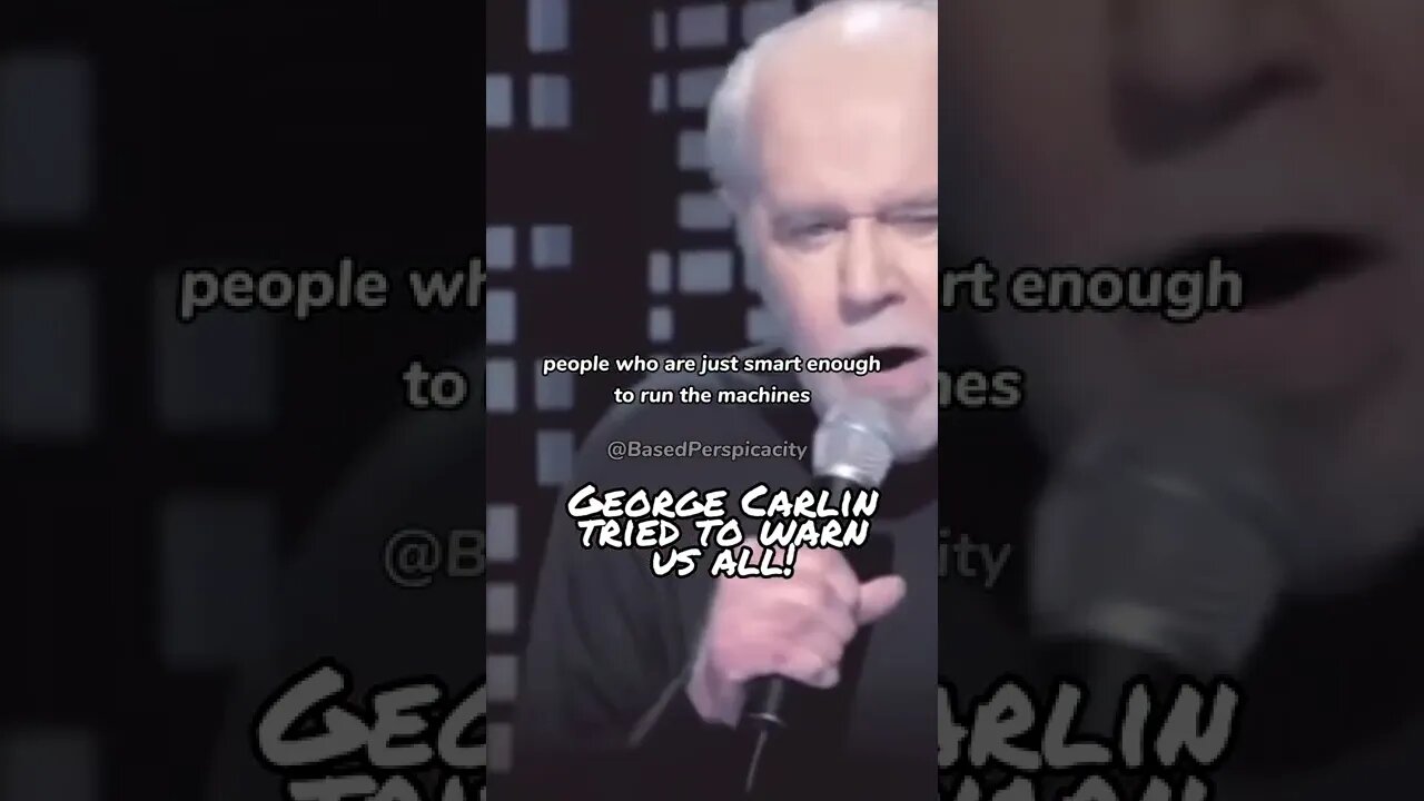 George Carlin Tried To Warn Us All About This #shorts