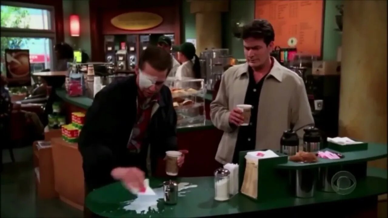 Two and a Half Men - Charlie is there for Alan #shorts #sitcom #twoandahalfmen #ytshorts