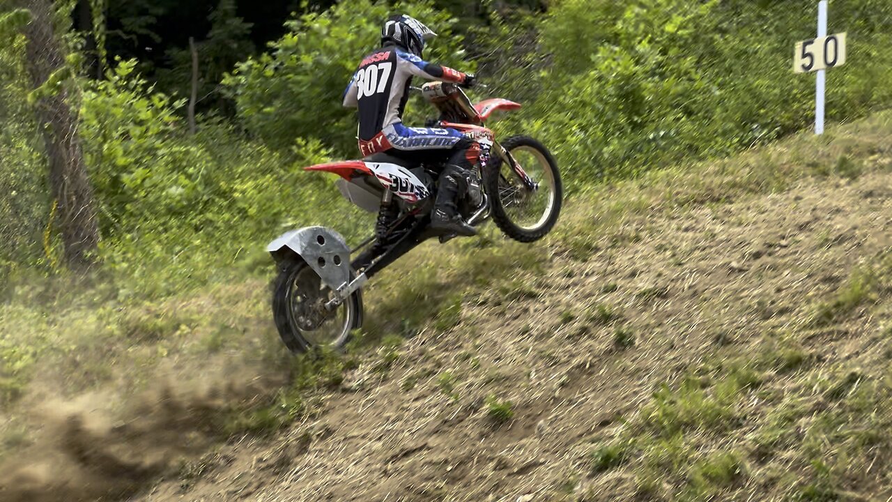 Ryan Rassa Nitro Honda CBR600 American Hillclimb East Freemansburg 6/11/2023 1st Place Premier Class