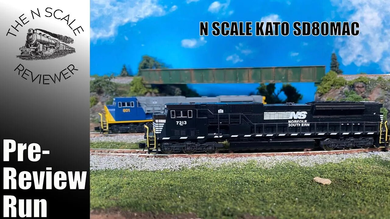 Pre-Review Run: N Scale Kato SD80Mac