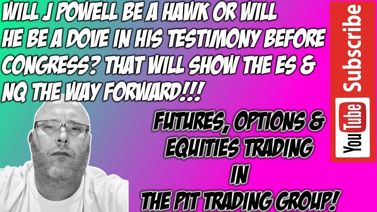 Hawks or Doves ES E mini S&P500 NQ NASDAQ 100 Premarket Trade Plan The Pit Futures Trading