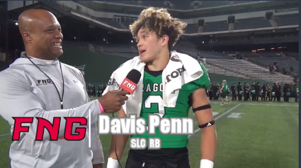 Southlake Carroll RB Davis Penn after 56 7 Region Final Win Over Byron Nelson