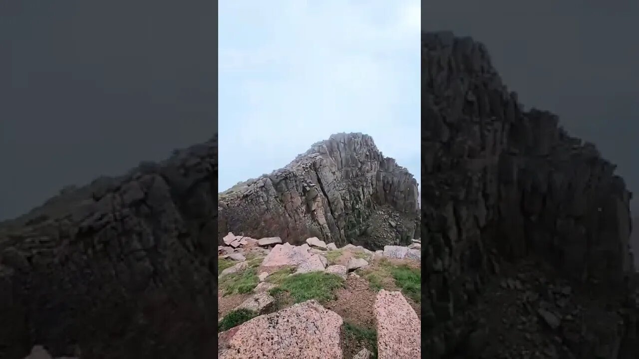28 mile hike up Pikes Peak in the rain.